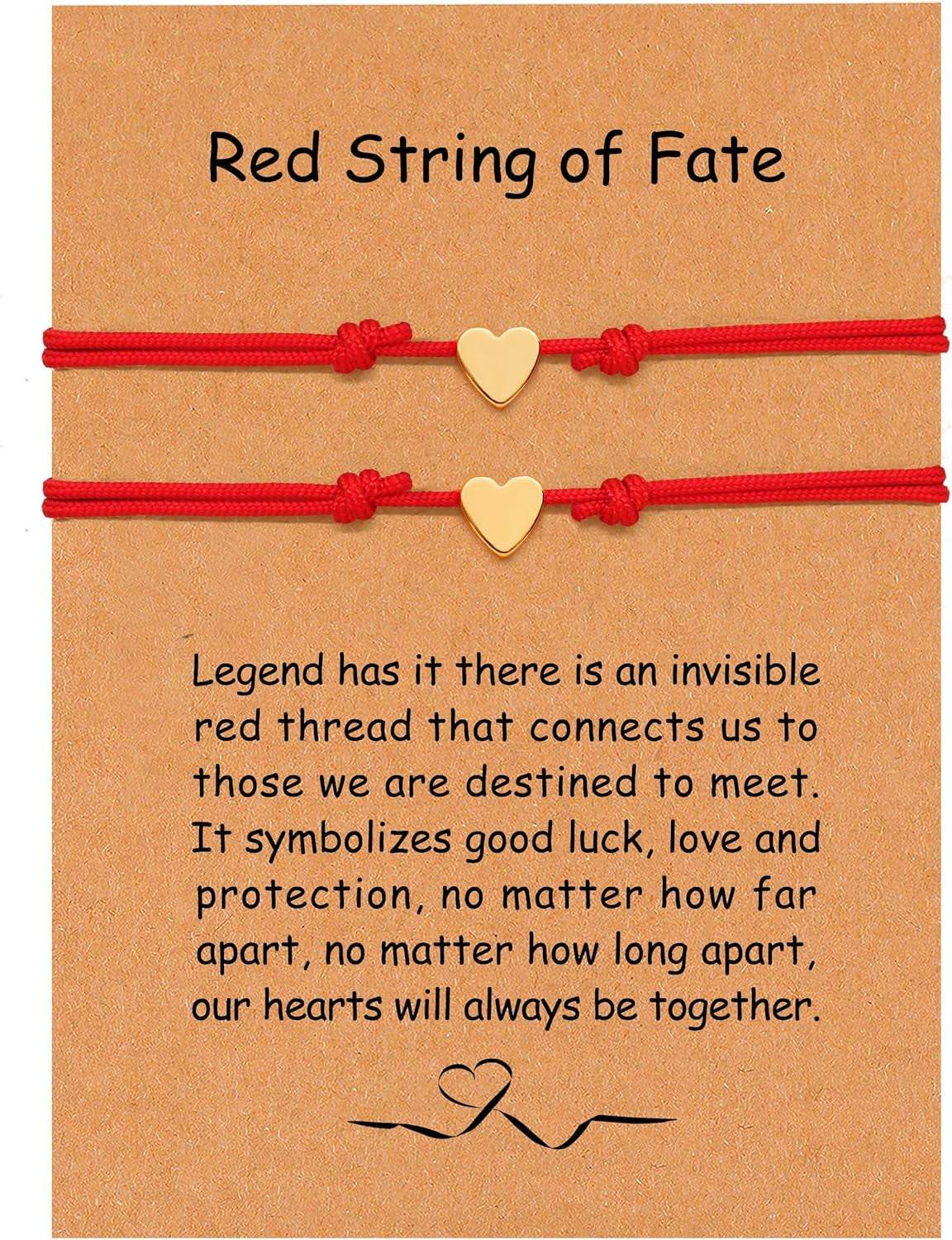 Pet Memorial Bracelet with Rainbow Bridge & Paw Print Charm - Adjustable Red String Pet Loss Gift | Dog Cat Memory Jewelry - The Max & Rex Collection