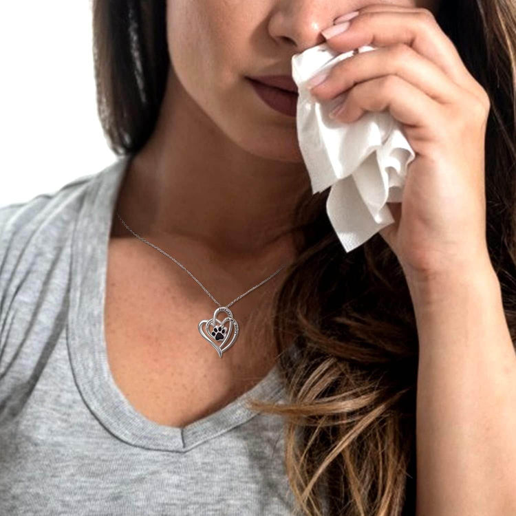 Forever in My Heart – Paw Print Urn Necklace - The Max & Rex Collection