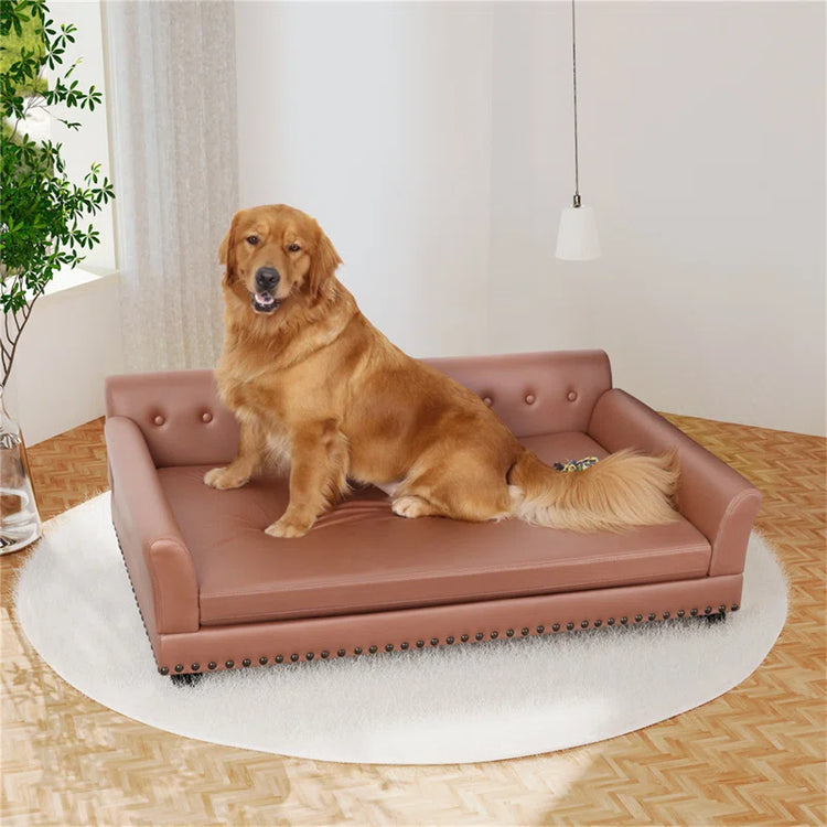 Orthopedic Leather Pet Bed