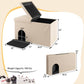 Cat Litter Box Enclosure Hidden Furniture with Urine Proof Litter Mat - The Max & Rex Collection
