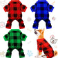 3 Pieces Christmas Dog Pajamas Dog Jumpsuit Santa Snowman Pet Clothes Christmas Pet Pajamas Holiday Costume Jumpsuit for Puppy Cat(Snowman Pattern,M (Fit 5.5-7.7Lbs))