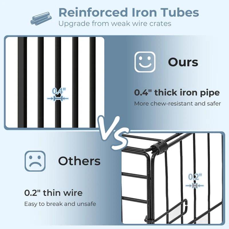 Furniture Style Pet Crate with 2 Sliding Doors - The Max & Rex Collection