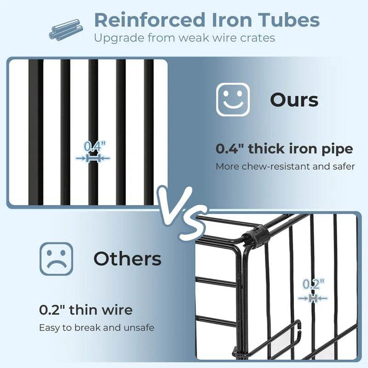 Furniture Style Pet Crate with 2 Sliding Doors - The Max & Rex Collection
