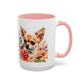 Chihuahua Floral Mug | 15oz Coffee Mug for Dog Lovers