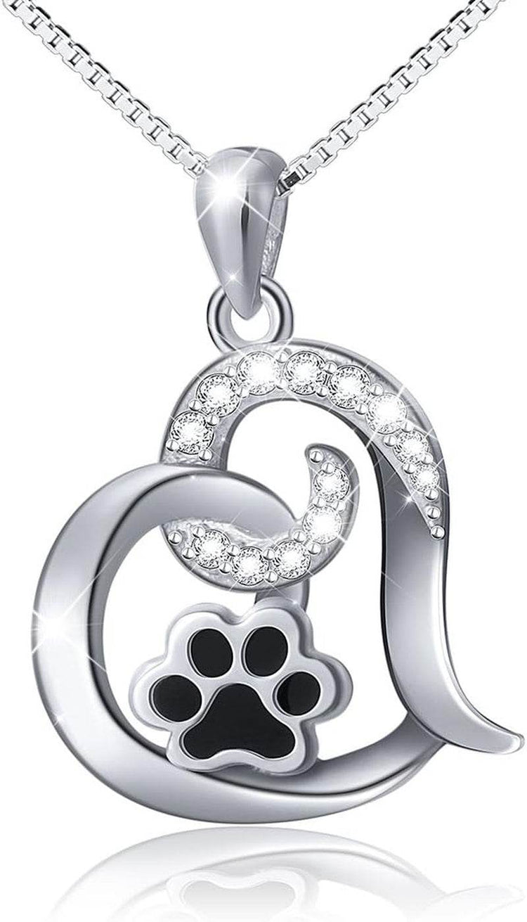 Always in My Heart Paw Print Necklace – Pet Memorial Gift - The Max & Rex Collection