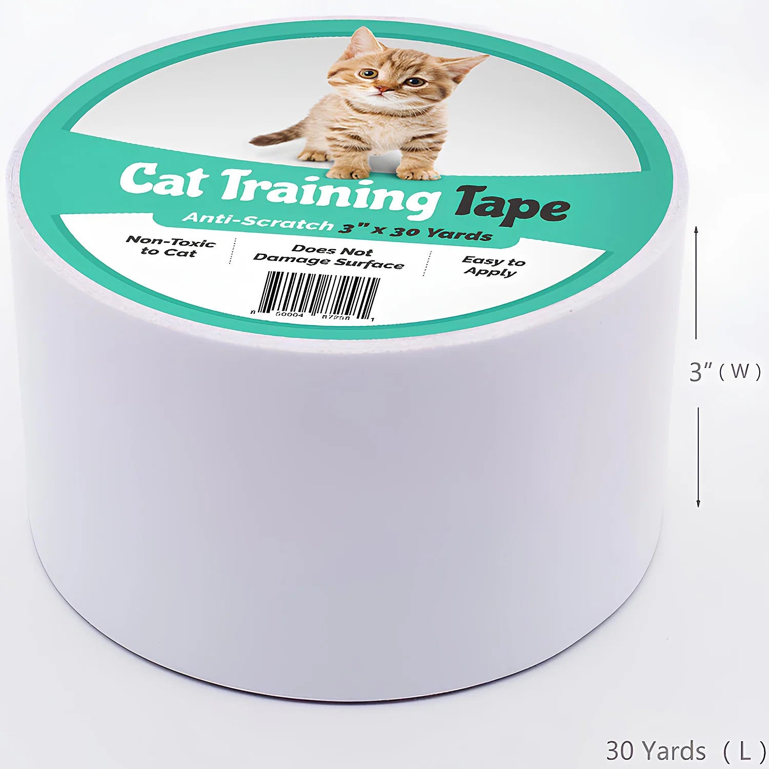 Anti-Scratch Cat Training Tape - Scratch Prevention for Furniture (3" X 30 Yds)