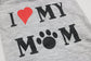 Droolingdog Dog Clothes Puppy Shirts I Love My Mom Dog T Shirt for Small Dogs, Small, Grey - The Max & Rex Collection
