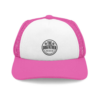 Dogfather Pet Trucker Hat | UV Protection Dog Cap with Adjustable Chin Strap