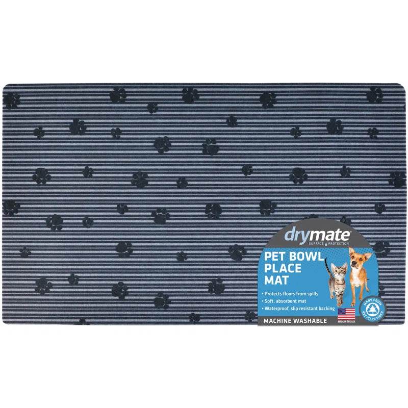 Premium Pet Bowl Placemat - Thin Absorbent Waterproof Feeding Mat for Dogs & Cats | Machine Washable Floor Protection - The Max & Rex Collection