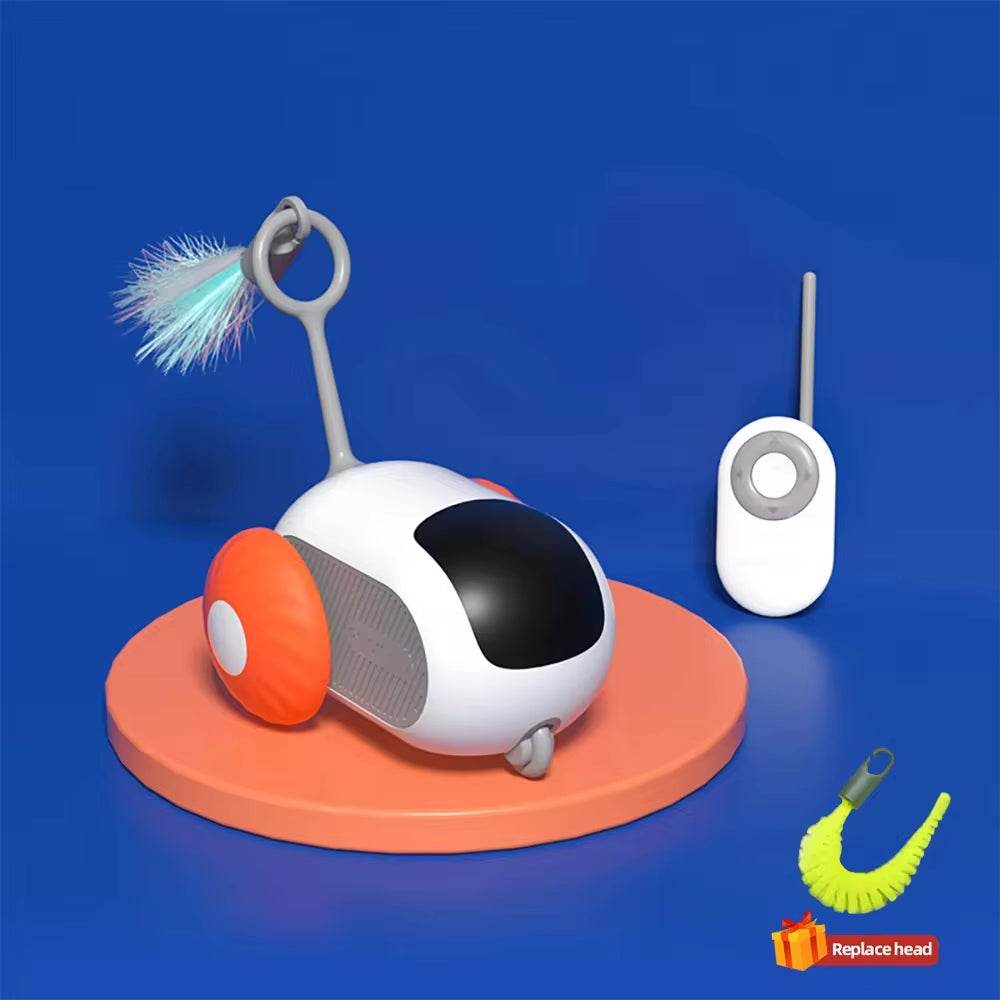 Smart Interactive Cat Toy Car – Remote Control & Automatic Obstacle Avoidance | Rechargeable Rolling Ball for Cats - The Max & Rex Collection