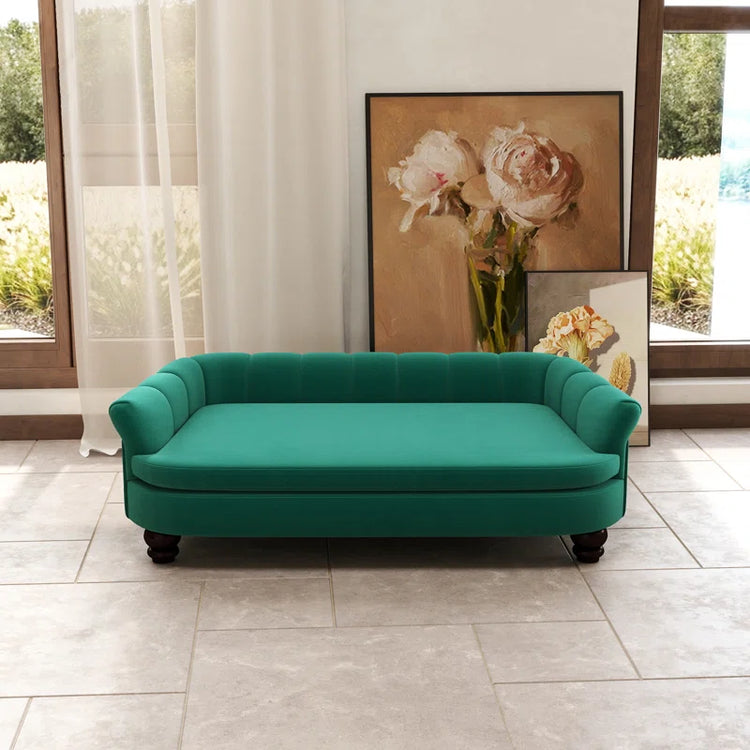 Upholstered Velvet Pet Bed