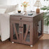 Furniture-Style Wooden Dog Crate End Table with USB Charging, Storage Drawer & Double Latch – For Medium Dogs up to 40 lbs - The Max & Rex Collection
