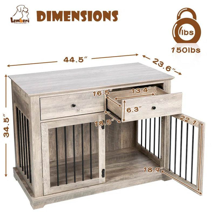 Cranbrook Dog Crate Furniture with Drawers - The Max & Rex Collection