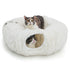 Cat Tunnel with Cat Bed for Indoor Cats, Multifunctional Cat Playground Toys Hideplace for Small Medium Large Cats