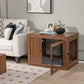 Furniture Dog Crate with Cushion and Double Doors - The Max & Rex Collection