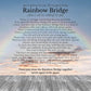 Rainbow Bridge Pet Memorial Necklace – Honor the Loss of a Beloved Cat or Dog - The Max & Rex Collection