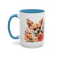 Chihuahua Floral Mug | 15oz Coffee Mug for Dog Lovers