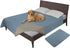 Easy-Going 100% Waterproof Dog Bed Cover Washable Couch Cover Non-Slip Sofa Cover Leakproof Blanket Furniture Protector Cover Reusable Incontinence Bed Underpads for Pets Kids Dog Cat(68X82 In,Gray) - The Max & Rex Collection