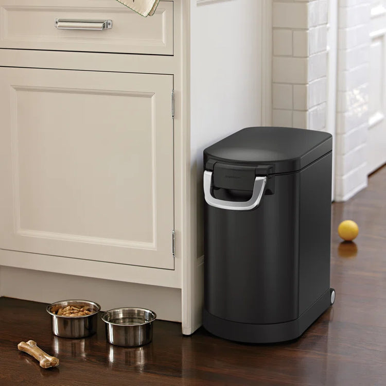Pet Food Storage Container Stainless Steel for Dog Food, Cat Food, and Bird Feed
