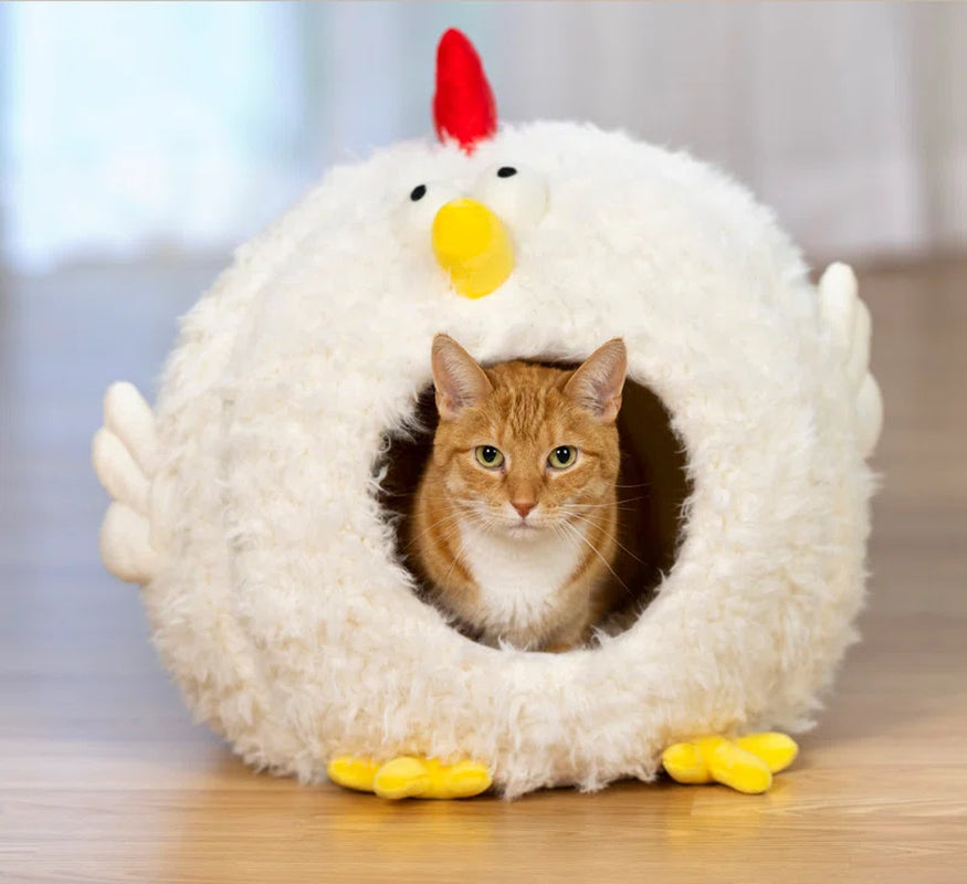 Corbridge Comfy Chicken Cat Bed & Hideaway
