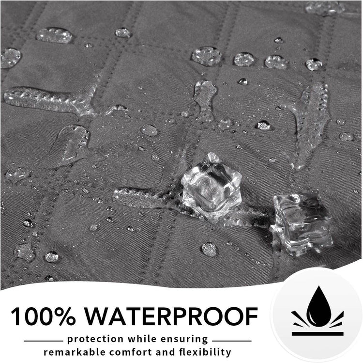 Easy-Going 100% Waterproof Dog Bed Cover Washable Couch Cover Non-Slip Sofa Cover Leakproof Blanket Furniture Protector Cover Reusable Incontinence Bed Underpads for Pets Kids Dog Cat(68X82 In,Gray) - The Max & Rex Collection