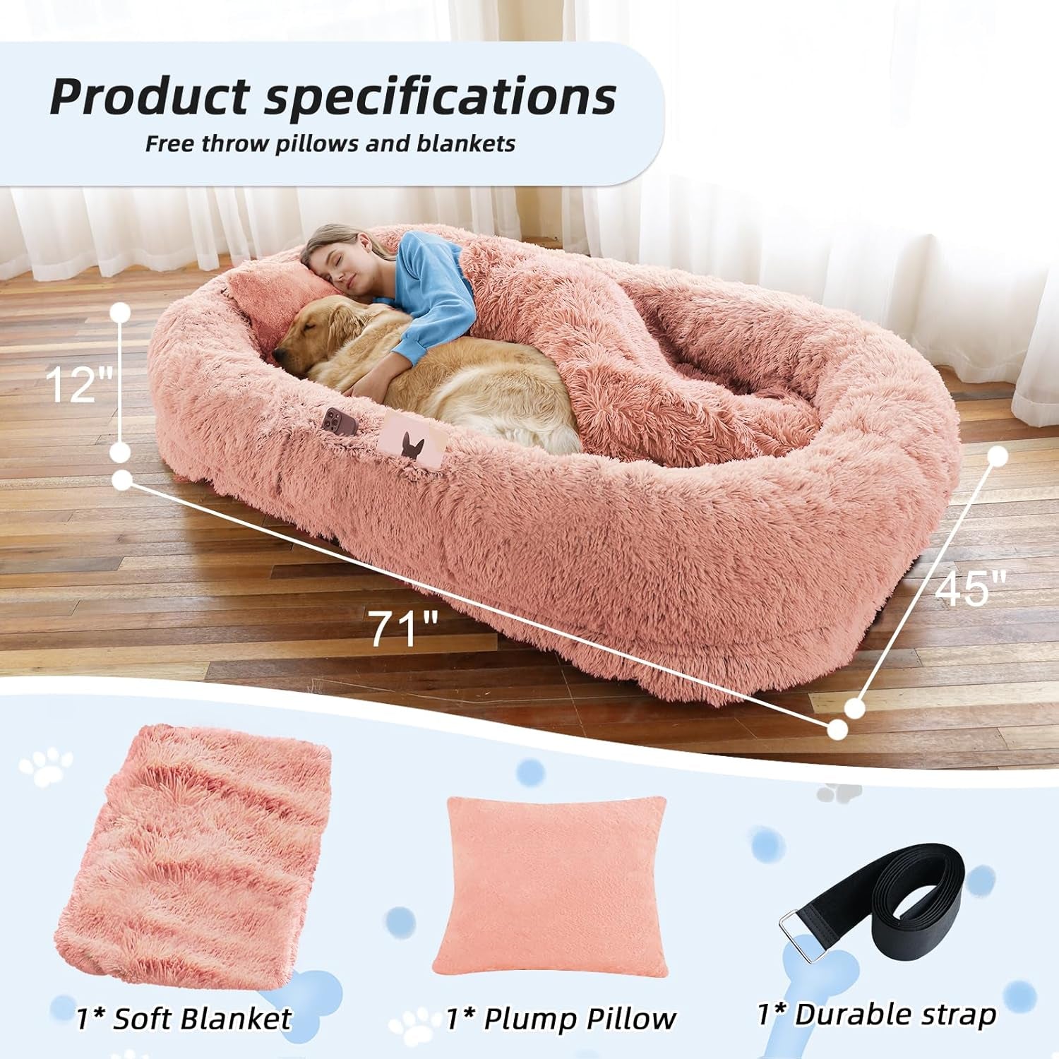 Human Dog Bed, 71&