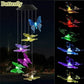 Solar Garden Wind Chime – LED Color-Changing Lights with Crystal Ball & Hummingbird Design - The Max & Rex Collection