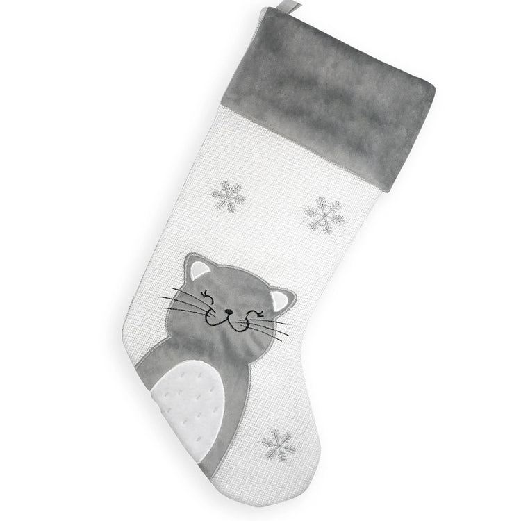 Happy Cat Holiday Christmas Stocking