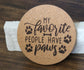 Coaster: cork coasters - dog lover/cat lover sayings