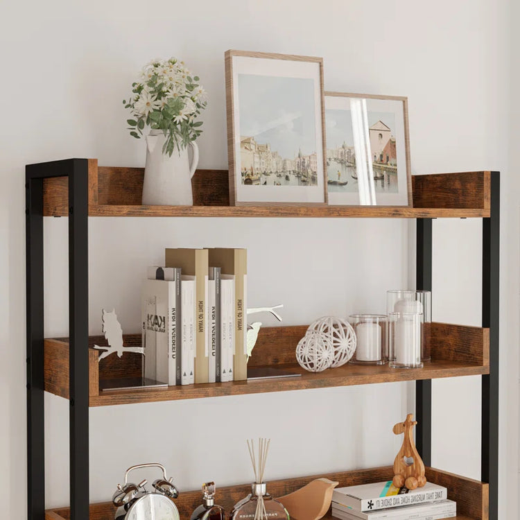 Litter Box Enclosure with Shelves and Doors