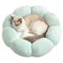 Elyzabeth Flower Shaped Pet Bed with Non-Slip Bottom, Soft Plush, Cute Cozy Cat Bed for Indoor Cats