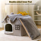 Luxury Plush Indoor Pet House – Soft & Cozy Dog and Cat Bed with Warm Cushion