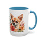 Chihuahua Floral Mug | 15oz Coffee Mug for Dog Lovers