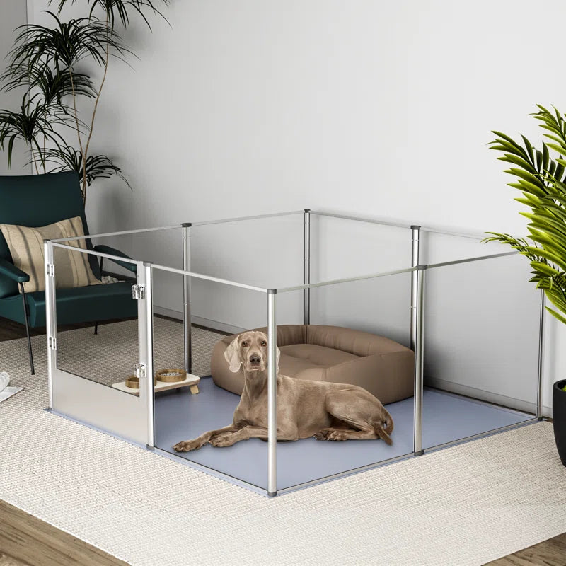 8 Panel Metal Exercise Pen with Door