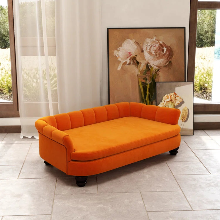 Upholstered Velvet Pet Bed