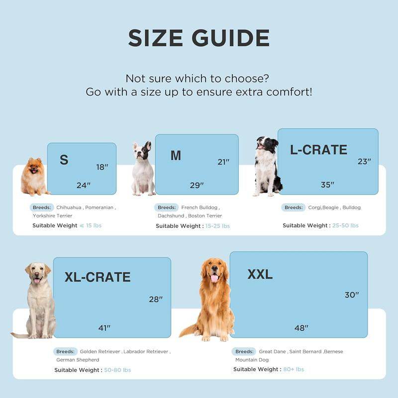 Bedsure Dog Cooling Mat – Washable Summer Crate Pad for Large Dogs (Up to 50 lbs), Non-Slip, Portable, QMAX>0.5 Cooling Tech - The Max & Rex Collection