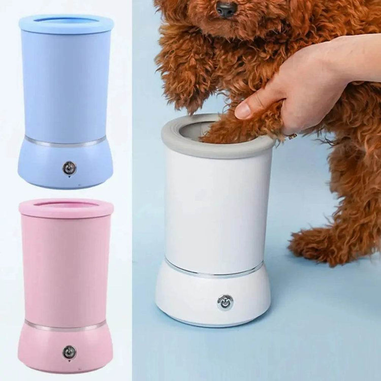 Portable Dog Paw Washer Automatic Pet Paw Cleaner Electric Paw Massager USB Rechargeable Designed for Small to Medium Dogs Cats - The Max & Rex Collection