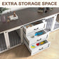 Furniture Style Wooden Dog Crate with 3 Drawers - The Max & Rex Collection