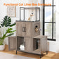 2 in 1 Hidden Cat Litter Box Enclosure Furniture