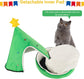 NIBESSER Cat Bed Christmas Tree Cat Tent House Self-Warming 2 in 1 Removable Comfortable Triangle Pet Teepee Xmas Dog Cave in Winter (Green)