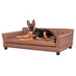 Orthopedic Leather Pet Bed