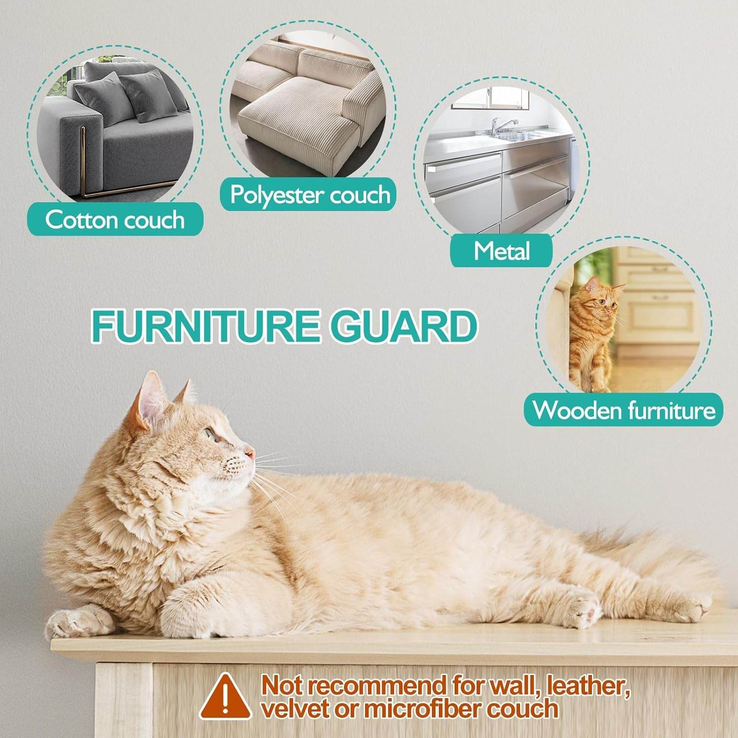 Cat Scratch Furniture Protector - Vinyl - The Max & Rex Collection
