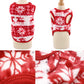 QETRABONE Small Dog Pet Cat Christmas Costume Sweater, Pet Supplies Costume Xmas Clothes Dog Jumpers Snowflake Elk Pattern Christmas Outfits for Dogs Puppy Kitten Cats (Large, Red Snowflake)
