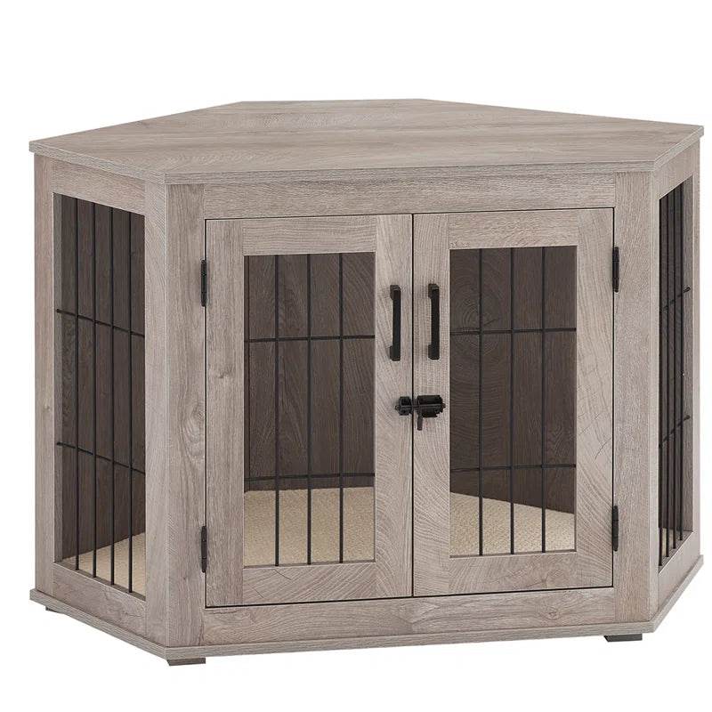 Dereham Furniture Corner Dog Crate with Cushion - The Max & Rex Collection