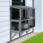Bug-Proof Outdoor Cat Window Catio Enclosure – 2-Tier Weather-Resistant Box for Multiple Indoor Cats