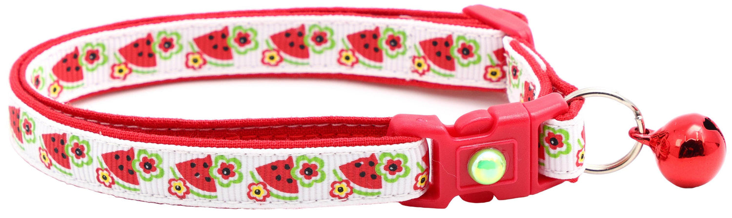 Watermelons and Flowers Cat Collar - The Max & Rex Collection