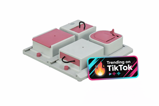 Interactive Cat Puzzle Game & Treat Dispenser – Poker Box Enrichment Toy