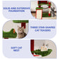 Christmas-Themed Multi-Level Cat Tree with Hammock and Scratching Posts