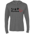 Fur Momma Tri-Blend Hooded T-Shirt – Soft Unisex Hoodie with Paw Print & Heart - The Max & Rex Collection