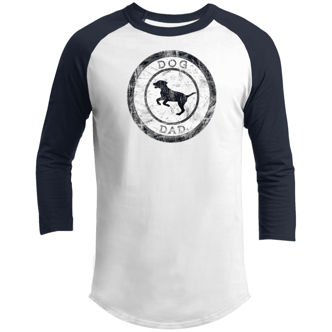 Dog Dad Baseball Tee – Men’s 3/4 Sleeve Vintage Pet Lover Shirt - The Max & Rex Collection